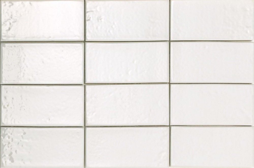 Керамическая плитка Sartoria Artigiana Bianco SAARBR01G, цвет белый, поверхность глянцевая, прямоугольник, 55x110