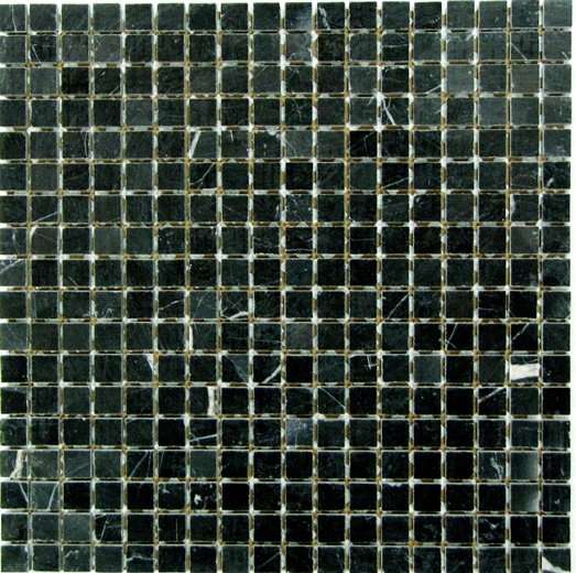 Мозаика Bonaparte Bonaparte Persia, цвет чёрный, поверхность полированная, квадрат, 305x305