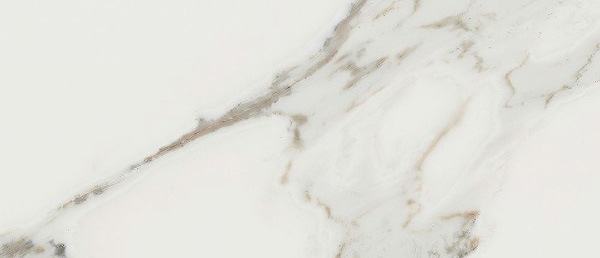 Широкоформатный керамогранит Mirage Jewels Calacatta Reale Luc JW02, цвет белый, поверхность полированная, прямоугольник, 1200x2780