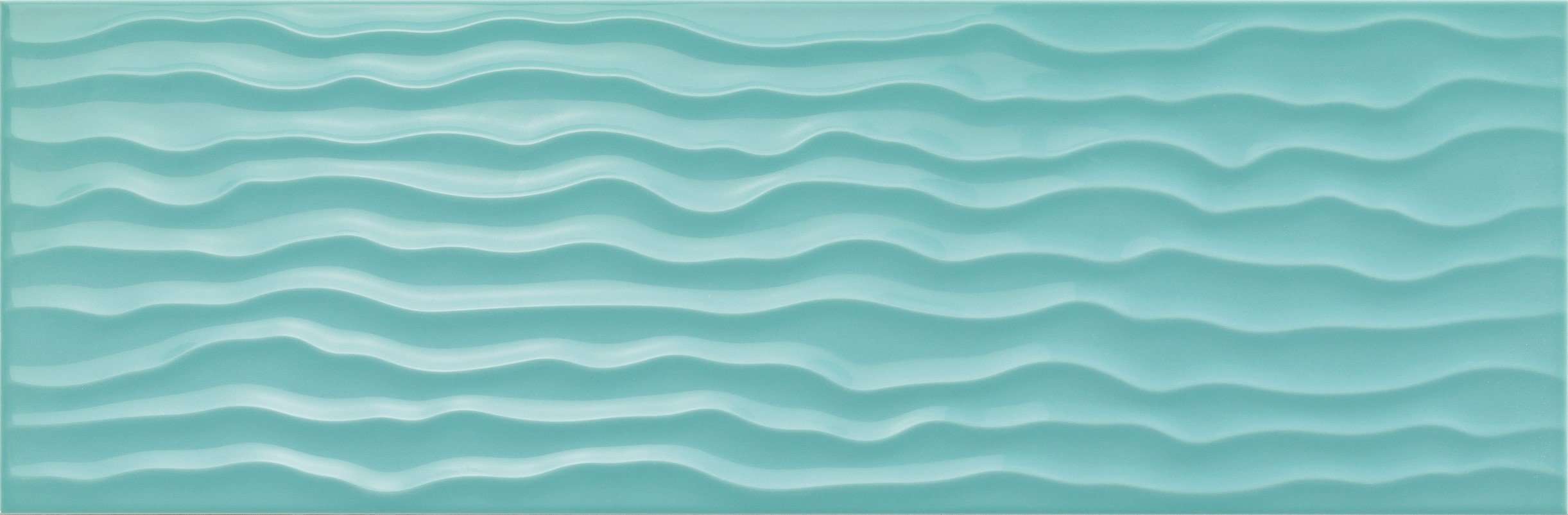 Керамическая плитка Ragno Frame Aqua Strutturato R4YL, цвет голубой, поверхность глянцевая 3d (объёмная), прямоугольник, 250x760