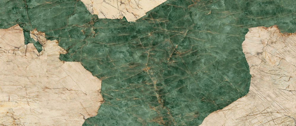 Широкоформатный керамогранит Ava Magma Green Lapp 189002, цвет бежевый зелёный, поверхность лаппатированная, прямоугольник, 1200x2800