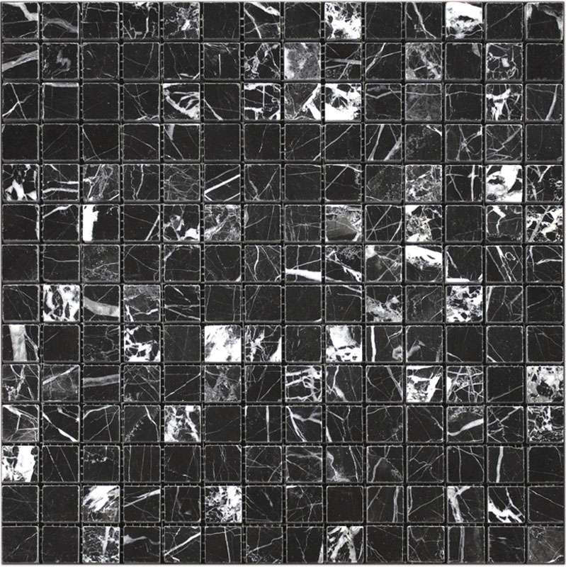 Мозаика Natural Mosaic Adriatica (2X2) 7M081-20P, цвет чёрно-белый, поверхность полированная, квадрат, 305x305