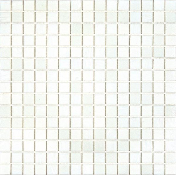 Мозаика Alma Mosaic Смеси 20 Snow(m) CN/236-2(m), цвет белый, поверхность глянцевая, квадрат, 327x327