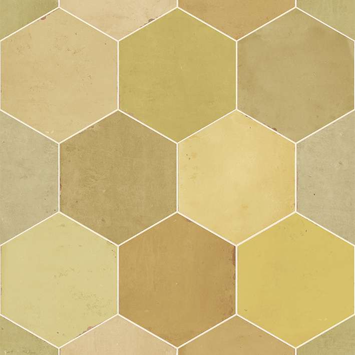 Керамическая плитка L'Antic Colonial Sadasi Marrakech L138001451, цвет коричневый, поверхность матовая, шестиугольник, 120x140