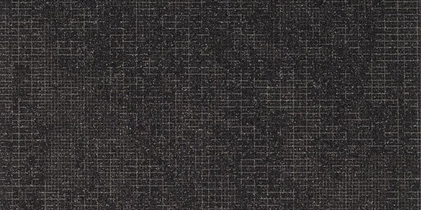 Широкоформатный керамогранит Mutina Cover Grid Black XL-PUCG54, цвет чёрный, поверхность матовая, прямоугольник, 1200x2400
