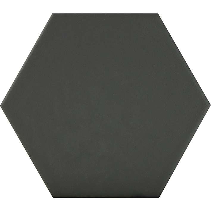 Керамическая плитка L'Antic Colonial Faces H2 Negro L138000371, цвет чёрный, поверхность матовая, шестиугольник, 130x150