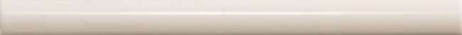Бордюры Petracers Matita Bianco, цвет белый, поверхность глянцевая, прямоугольник, 25x400