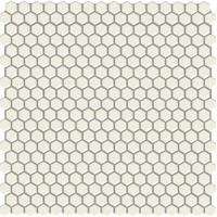 Мозаика Ibero Materika Mosaico Maio White, цвет белый, поверхность матовая, прямоугольник, 295x290