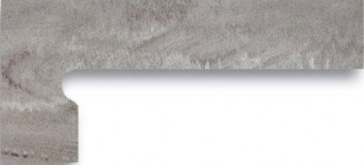 Спецэлементы Venatto Zanquin Izdo. Gris Vulcano, цвет серый, поверхность полированная, прямоугольник, 190x424