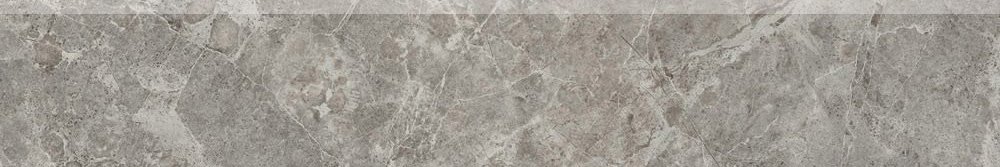 Бордюры Panaria Trilogy Batt. Sandy Grey Lux PGRTYL3, цвет серый, поверхность полированная, прямоугольник, 100x600