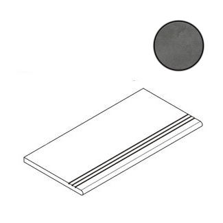 Ступени Italon Millennium X2 Black Gradino Round Grip 620040000113, цвет серый, поверхность матовая, прямоугольник, 300x600