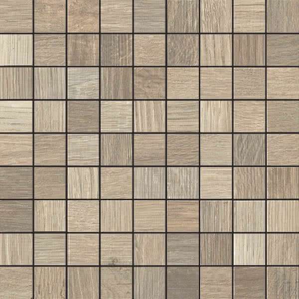 Мозаика Kronos Wood Side Oak Mosaico 6551, цвет бежевый, поверхность матовая, квадрат, 300x300
