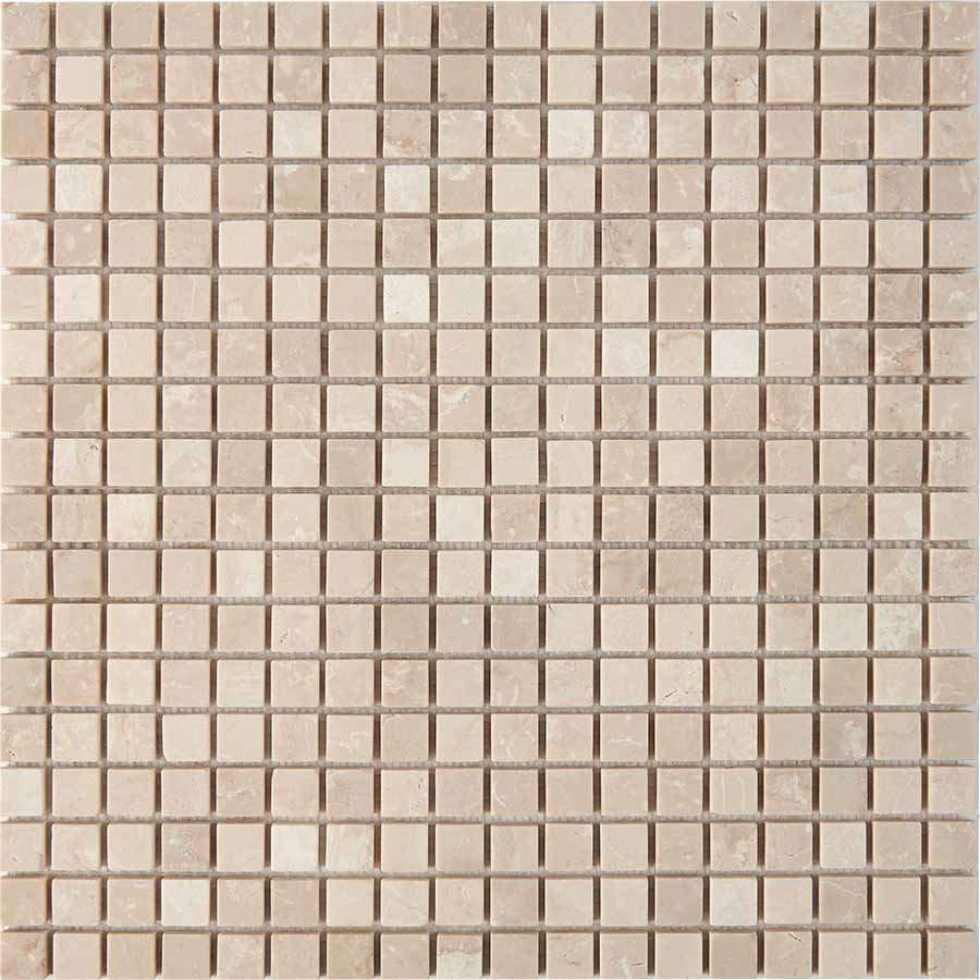 Мозаика Pixel Mosaic PIX234 Мрамор (15x15 мм), цвет бежевый, поверхность матовая, квадрат, 305x305