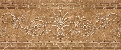 Бордюры Керлайф Imperial Classico Moca, цвет коричневый, поверхность глянцевая, прямоугольник, 130x315