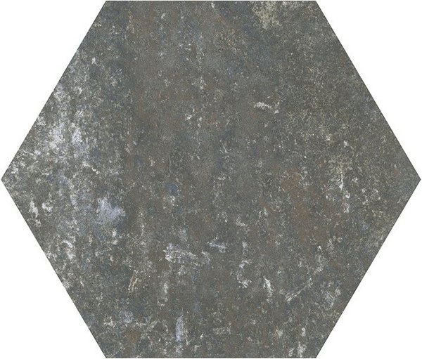 Керамогранит ITT Ceramic Siena Mistygrey Matt, цвет серый, поверхность матовая, шестиугольник, 232x267