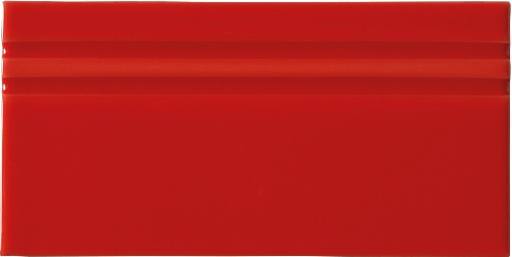 Бордюры Adex ADRI5087 Rodapie Monaco Red, цвет красный, поверхность глянцевая, прямоугольник, 100x200