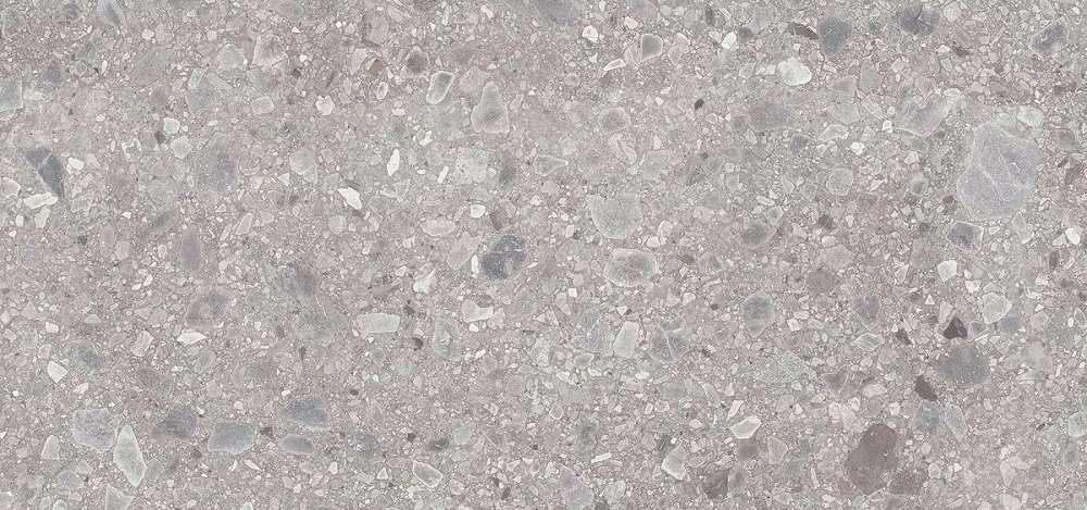 Широкоформатный керамогранит Neolith Fusion Terrazo Ceppo Silk 6mm, цвет серый, поверхность матовая, прямоугольник, 1500x3200
