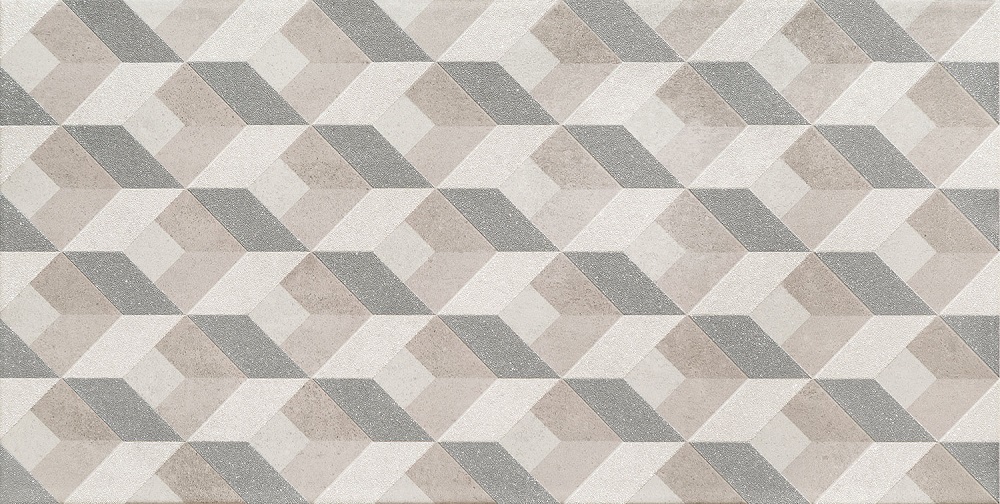 Декоративные элементы Tubadzin Tempre Grey Dec, цвет серый, поверхность глянцевая, прямоугольник, 308x608