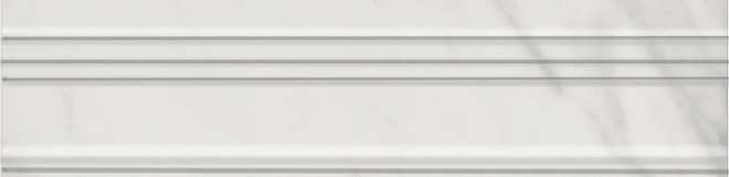 Бордюры Kerama Marazzi Алькала Бордюр Багет Белый BLB038, цвет белый, поверхность глянцевая, прямоугольник, 50x200