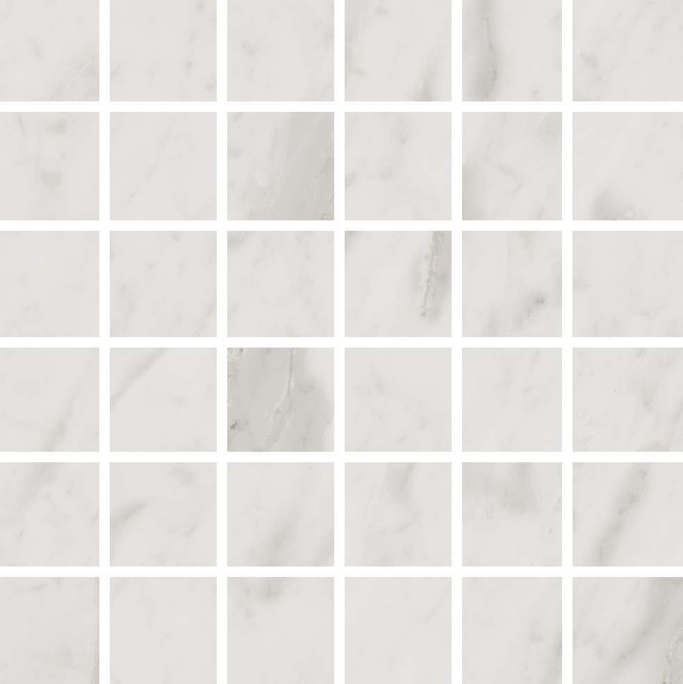 Мозаика Edimax Velvet Mosaico White 5x5 ret., цвет белый, поверхность матовая, квадрат, 300x300