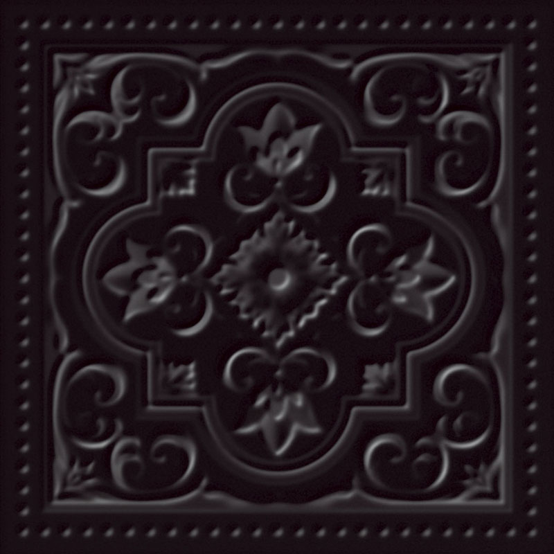 Керамическая плитка Paradyz Classy Chic Nero Struktura A Sciana, цвет чёрный, поверхность матовая, квадрат, 198x198