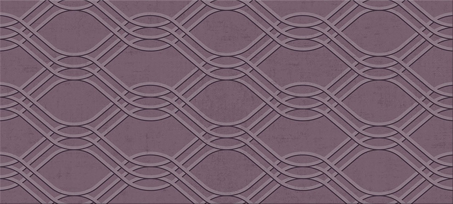 Декоративные элементы Cinca Starlite Betsy Mallow 4057/010, цвет фиолетовый, поверхность матовая, прямоугольник, 250x550