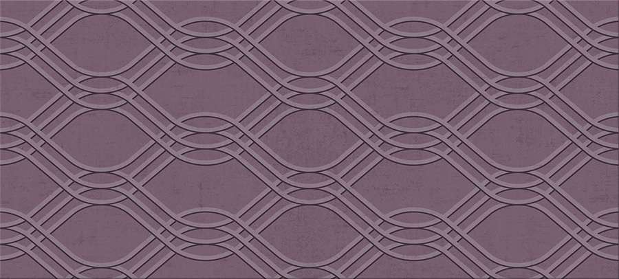 Декоративные элементы Cinca Starlite Betsy Mallow 4057/010, цвет фиолетовый, поверхность матовая, прямоугольник, 250x550