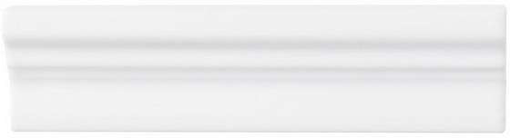 Бордюры Adex ADST5281 Cornisa Snow Cap, цвет белый, поверхность глянцевая, прямоугольник, 50x198