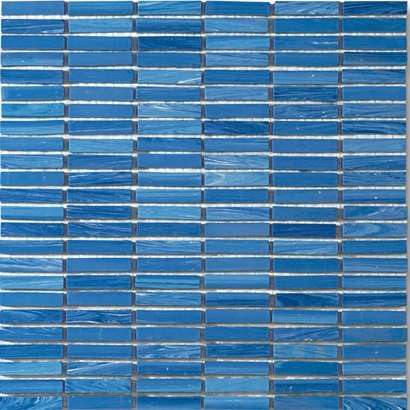 Мозаика Ker-av Brunelleschi Oltremare (1X5) KER-B114, цвет синий, поверхность матовая, квадрат, 300x300