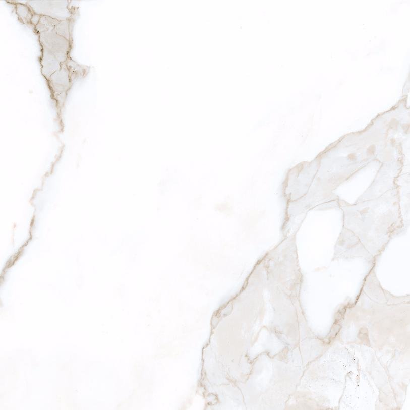 Керамогранит Kerranova Marble Trend K-1001/LR, цвет белый, поверхность лаппатированная, квадрат, 600x600