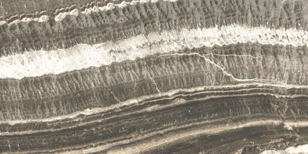 Широкоформатный керамогранит Casalgrande Padana Onici Striato, цвет серый, поверхность матовая, прямоугольник, 1180x2580