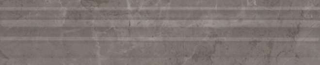 Бордюры Kerama Marazzi Бордюр Багет Гран Пале серый BLE008, цвет серый, поверхность глянцевая, прямоугольник, 55x250
