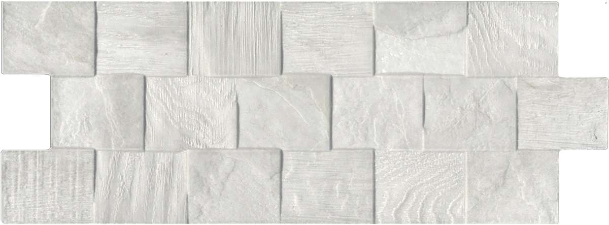 Керамогранит Keradom Mosaicwood Artico, цвет белый, поверхность 3d (объёмная), прямоугольник, 160x400