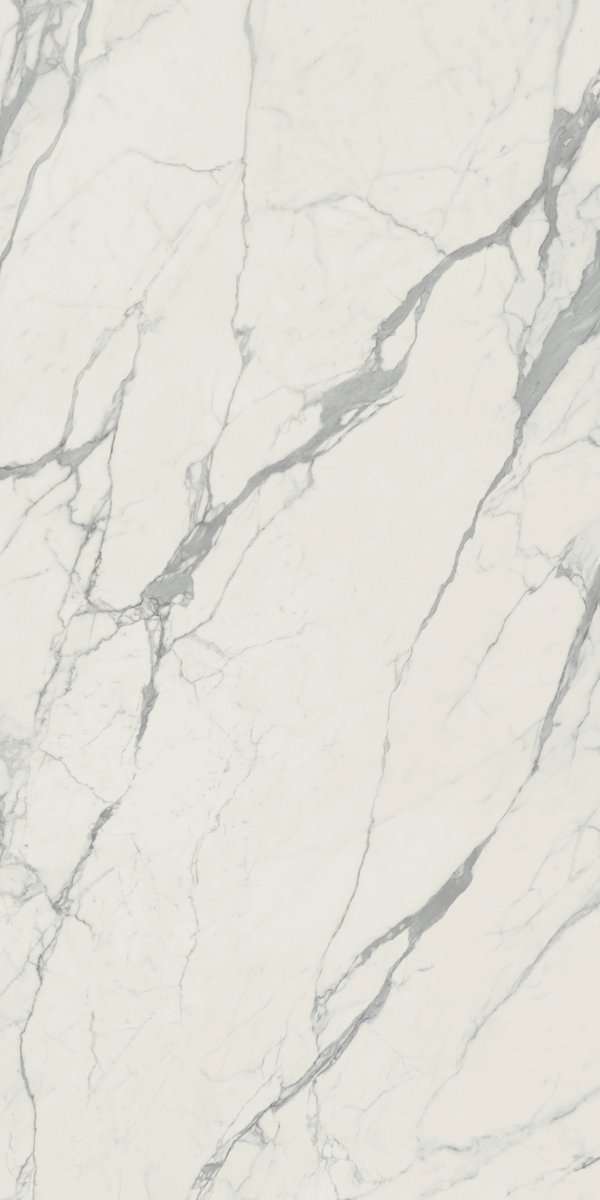 Широкоформатный керамогранит ABK Statuario Light Slab A 12mm Lux PF60009813, цвет белый серый, поверхность полированная, прямоугольник, 1635x3230