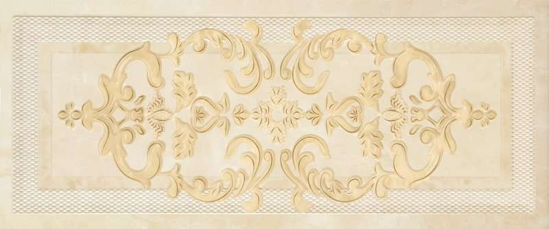 Декоративные элементы Gracia Ceramica Palladio beige decor 01, цвет бежевый, поверхность глянцевая, прямоугольник, 250x600