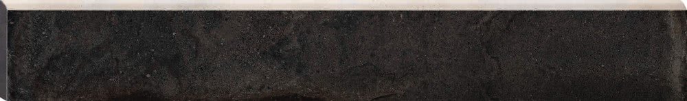 Бордюры Cerdomus Castle Battiscopa Charcoal 64432, цвет чёрный, поверхность матовая, прямоугольник, 80x600