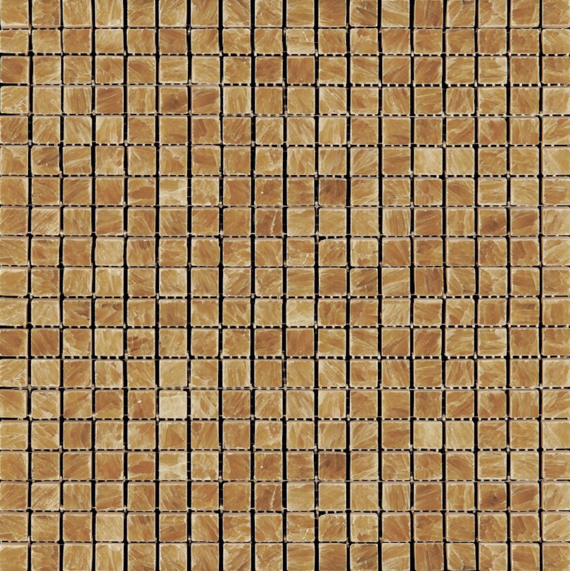Мозаика Natural Mosaic Adriatica (1,5X1,5) M072-15P (M073Y-15P), цвет коричневый, поверхность полированная, квадрат, 305x305