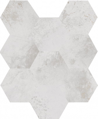 Декоративные элементы Caesar Alchemy Frozen Hexa AFW9, цвет белый, поверхность матовая, шестиугольник, 280x340