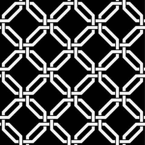 Декоративные элементы Vallelunga Colibri Nero Dec B7 6000274, цвет чёрно-белый, поверхность матовая, квадрат, 125x125