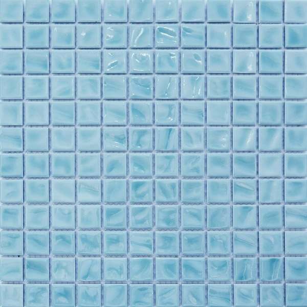Мозаика NS Mosaic P-537, цвет голубой, поверхность глянцевая, квадрат, 300x300