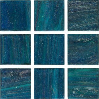 Мозаика Irida Space И.20.257(6), цвет бирюзовый, поверхность глянцевая, квадрат, 327x327