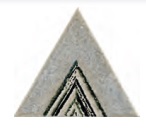 Декоративные элементы Petracers Triangolo Lei Grigio, цвет серый, поверхность глянцевая, квадрат, 170x170
