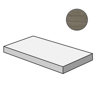 Ступени Italon Room Grey Wood Scalino Angolare SX 620070001249, цвет серый, поверхность патинированная, прямоугольник с капиносом, 330x1200