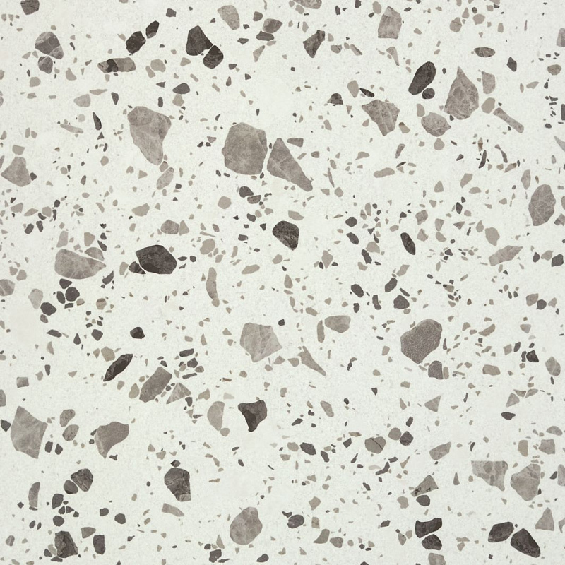 Керамогранит STiles ceramic Azzo Grey, цвет чёрно-белый, поверхность матовая, квадрат, 600x600