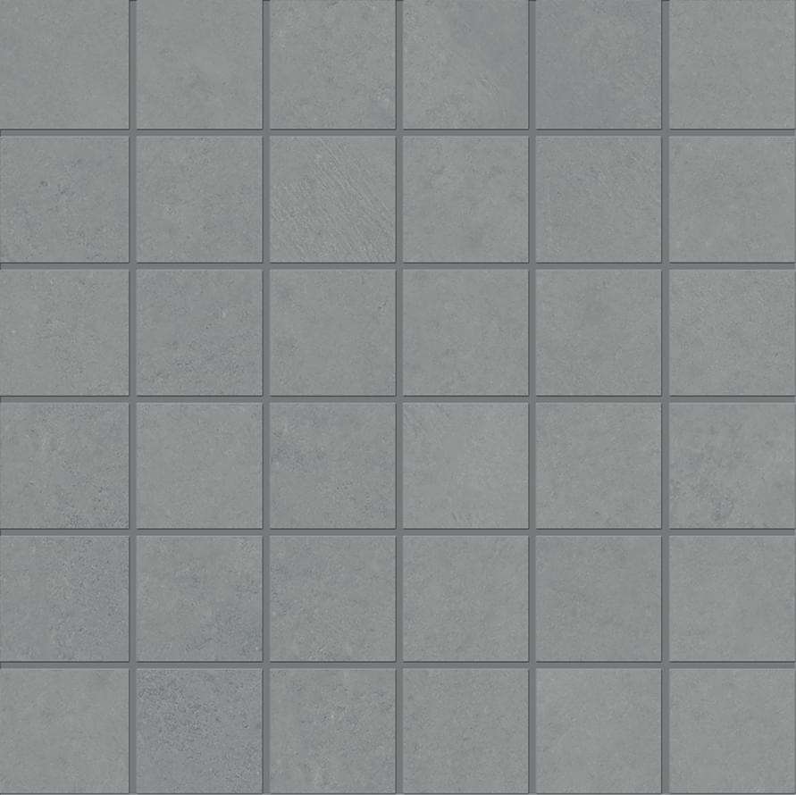Мозаика Ergon Pigmento Mosaico Grigio Basalto Silktech ELXW, цвет серый, поверхность матовая, квадрат, 300x300