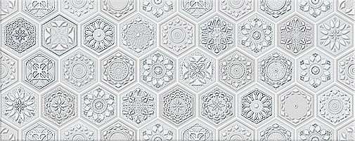 Декоративные элементы Azori Riviera Favo Decor, цвет серый, поверхность глянцевая, прямоугольник, 201x505