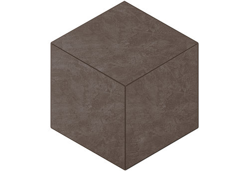 Мозаика Ametis By Estima Spectrum Chocolate SR07 Cube Неполированный 29x25x10 39045, цвет коричневый, поверхность матовая, шестиугольник, 250x290