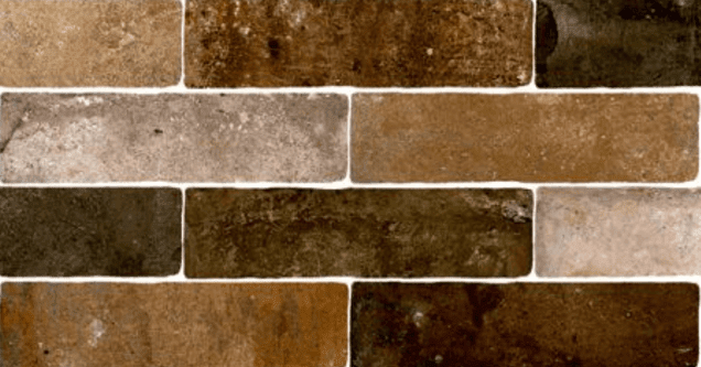 Керамическая плитка Monopole Jerica Mix, цвет коричневый, поверхность матовая, под кирпич, 75x280