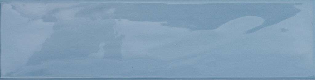 Керамическая плитка Cifre Kane Sky, цвет голубой, поверхность глянцевая, под кирпич, 75x300