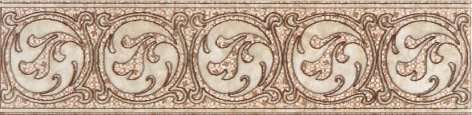 Бордюры Керамин Бордюр Раполано, цвет бежевый, поверхность матовая, прямоугольник, 400x98